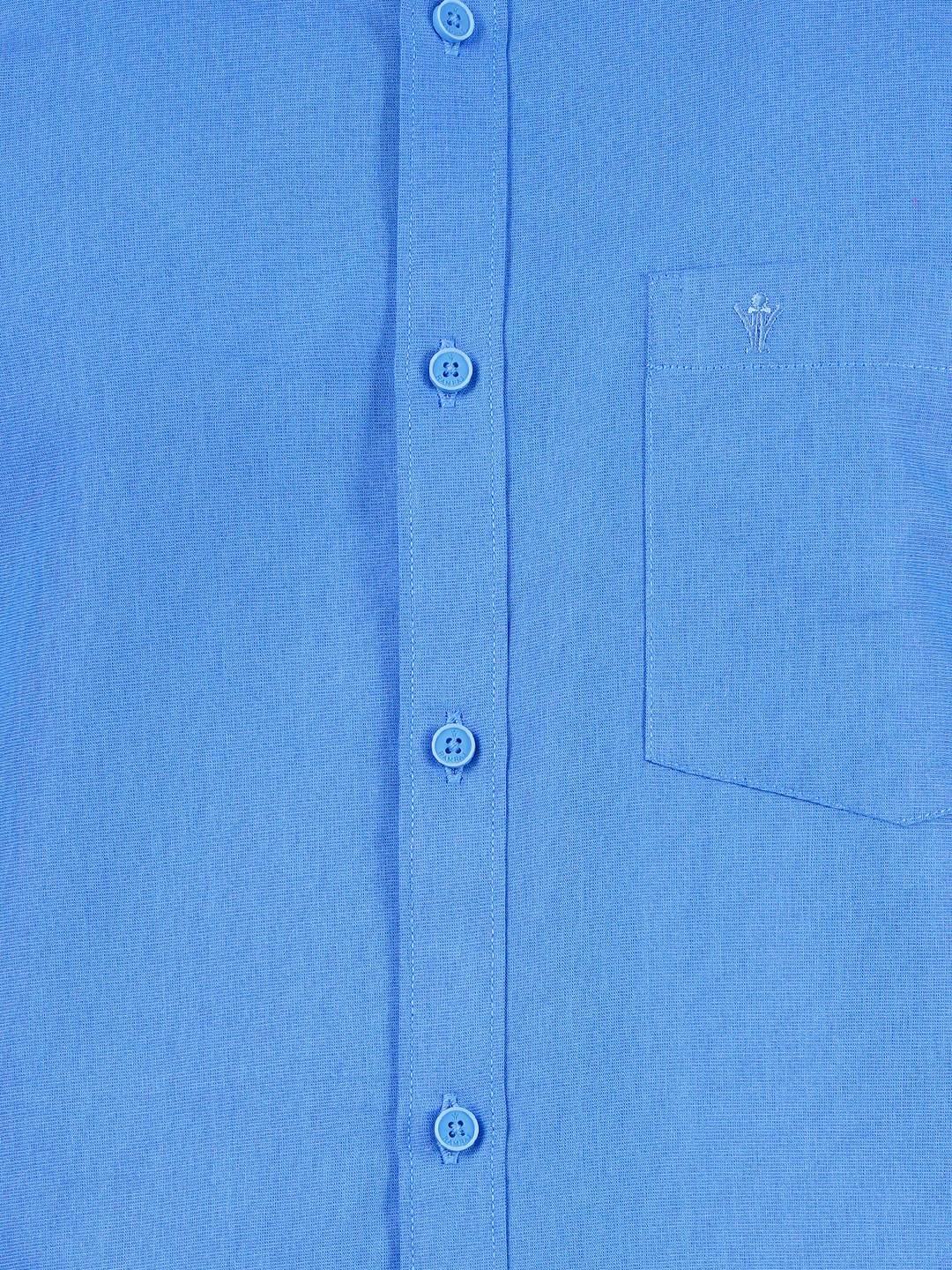 Mens Cotton Half Sleeves Shirt with 3/4'' Gold Jari Dhoti Combo-Zoom view