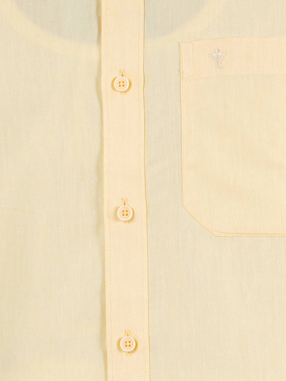 Mens Cotton Half Sleeves Shirt with 3/4'' Gold Jari Dhoti Combo-Zoom view