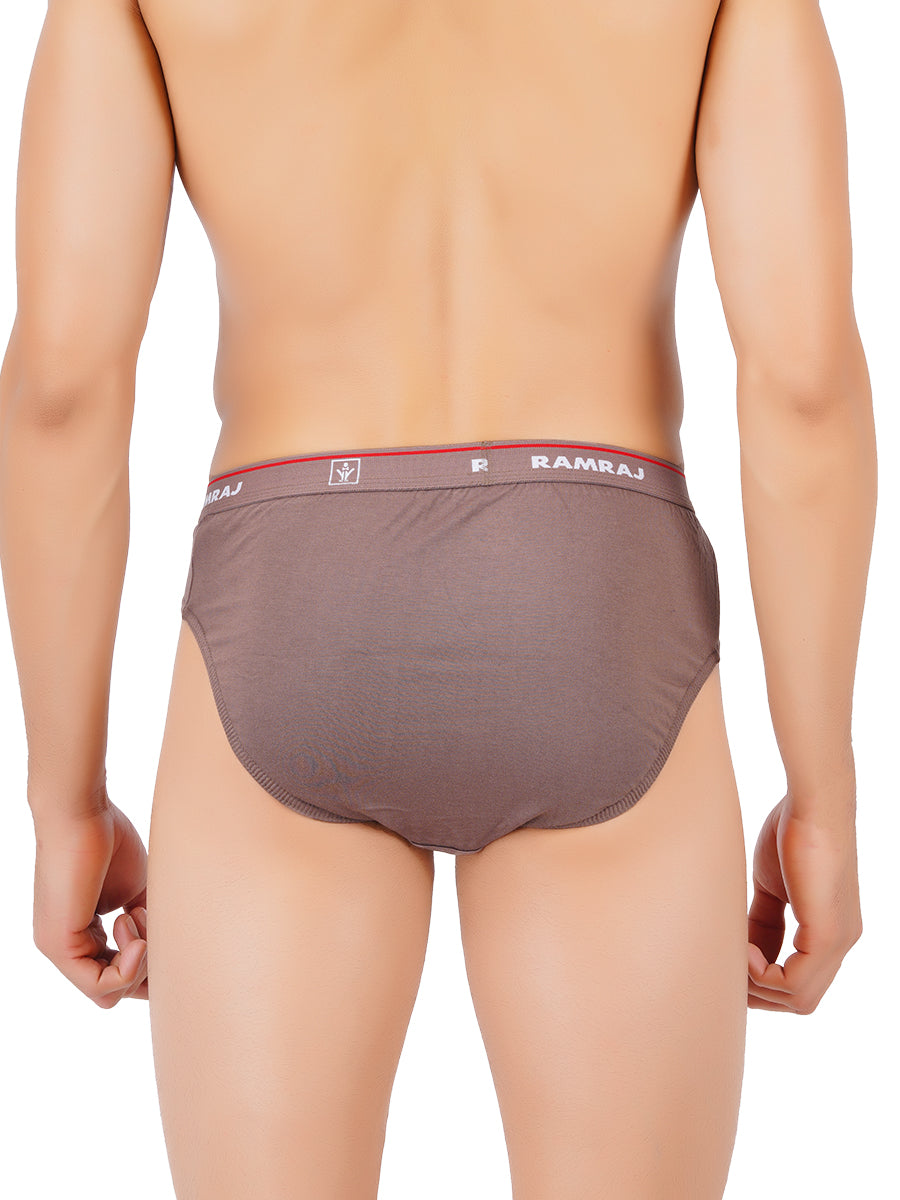 Soft Combed Fine Jersy Spandex Outer Elastic Brief Suriya (2PCs Pack)-Back view