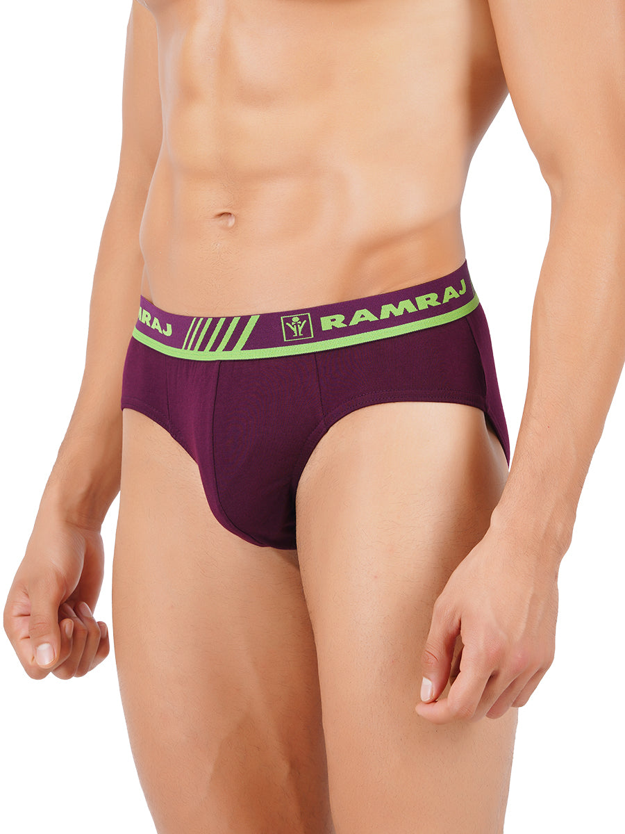Combed fine Jersy Snug Fit Brief Outer Elastic Udaya Ni (2PCs Pack)-Side view