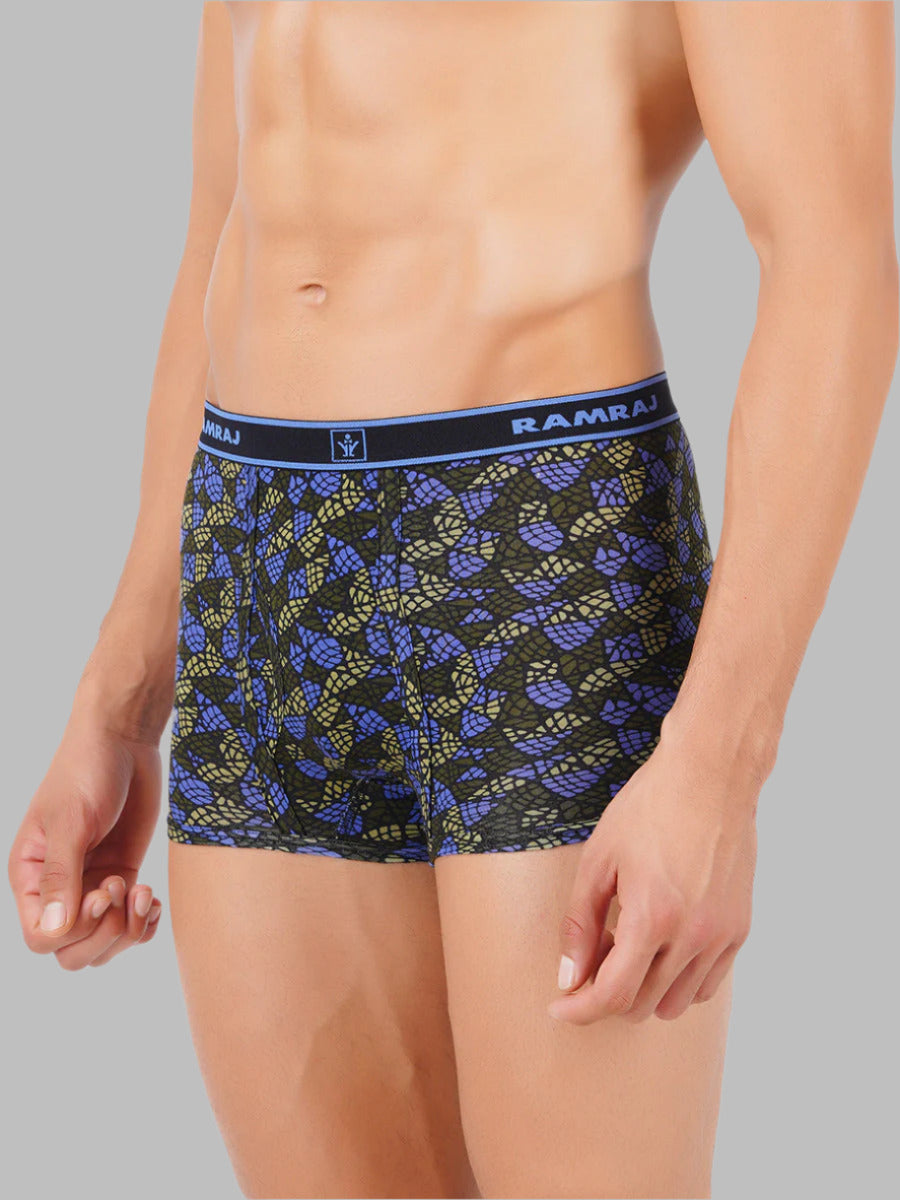 Mens Outer Elastic Plus Size Trunk without Pocket Sparkle (2 PCs Pack)--Side view