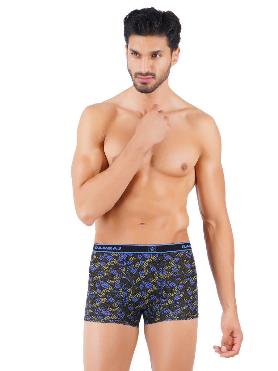 Mens Outer Elastic Plus Size Trunk without Pocket Sparkle (2 PCs Pack)-Front view