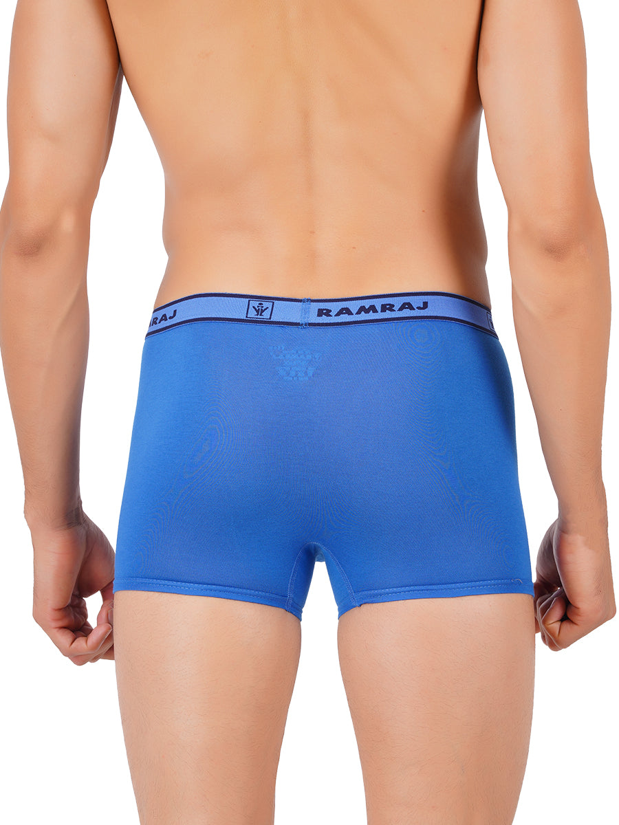 Combed Cotton without Pocket Trunk Outer Elastic Vintrack (2PCs Pack)-Back view