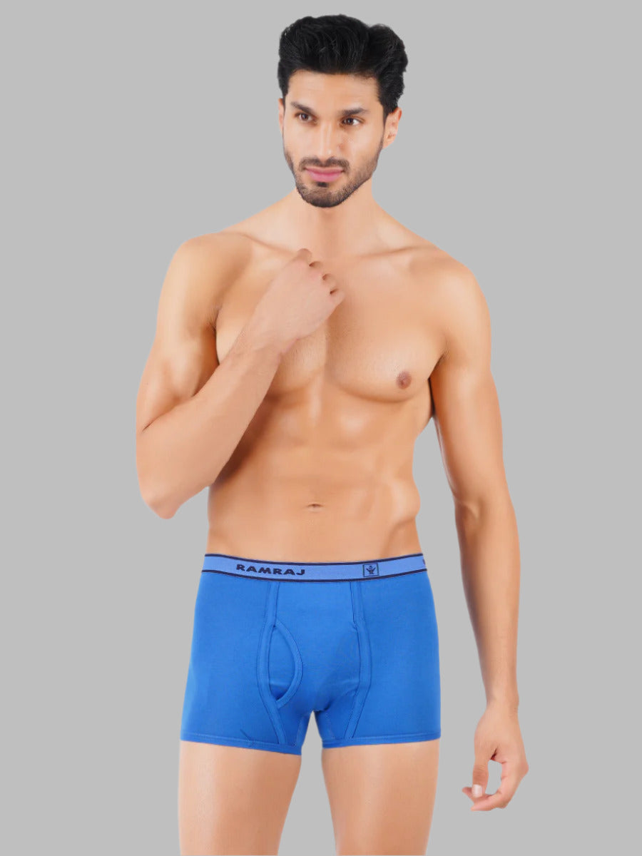 Combed Cotton without Pocket Trunk Outer Elastic Vintrack (2PCs Pack)-Full view