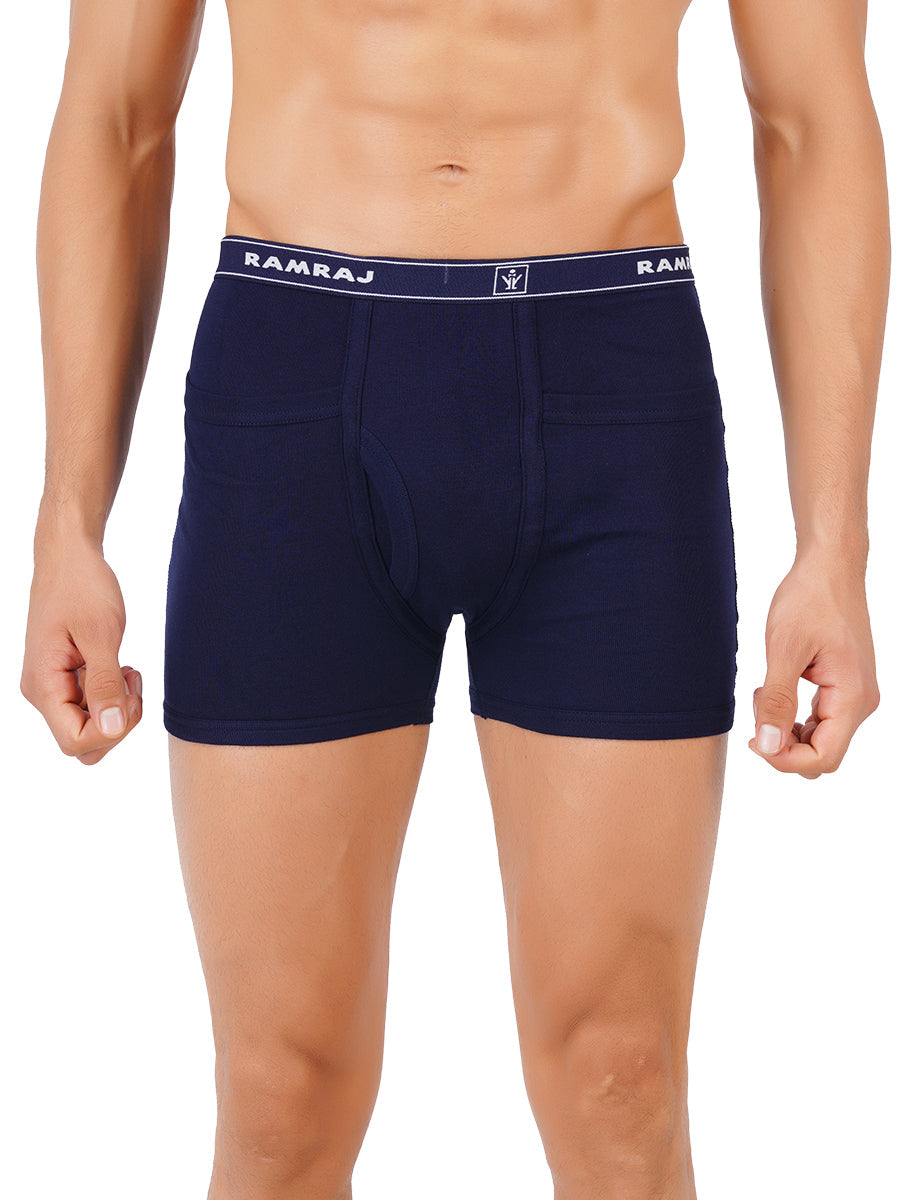 Mens Soft Combed 1*1 Rib Pocket Trunks PlusSize Imaxs-Pack of 2