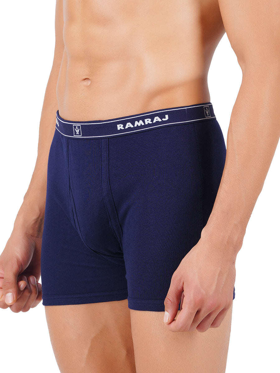 Mens Soft Combed Trunk without Pocket Plus Size Imaxs Rib (2 PCs Pack)-side view