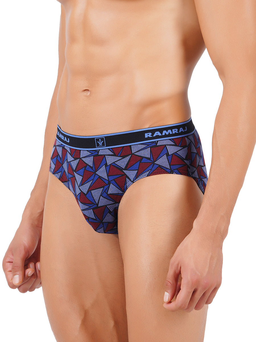 Soft Combed Fine Jersy Print Brief Outer Elastic Sparkle (2PCs Pack)-Side view