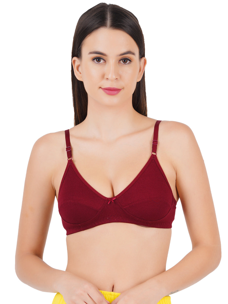 Women's Pure Cotton Comfort&Adjustable Modern Regular Braze-Pack of 2