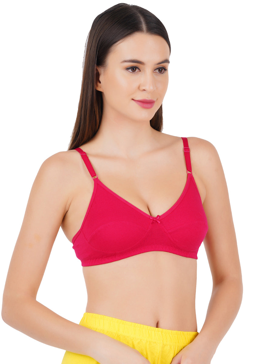 Womens Colour Brazier KB02 (2Pcs Pack)-Pink