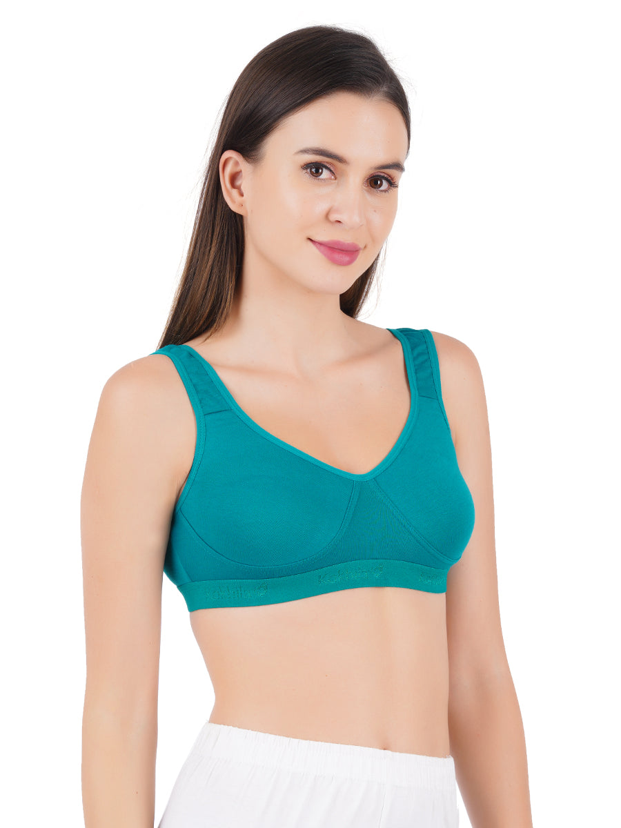 Womens Colour Brazier KB05 (2Pcs Pack)-Green