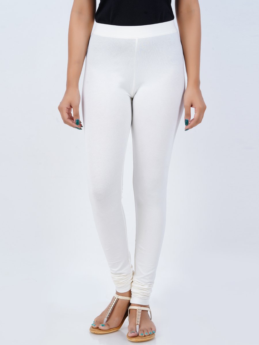 Plain Ladies White Cotton Churidar Legging, Size: XL,XXL at Rs 120 in North  24 Parganas