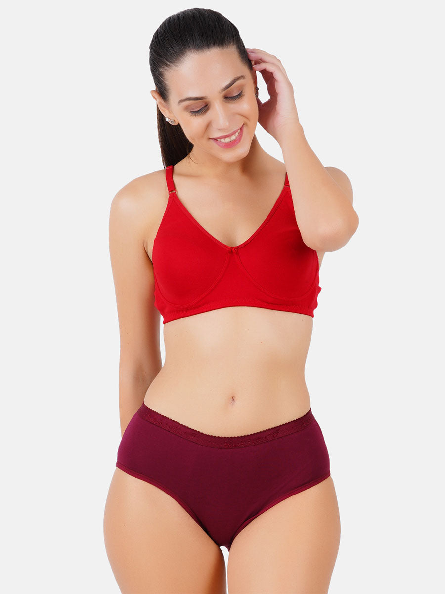 Womens Panties Only U Plain (3 Pcs pack)-View three