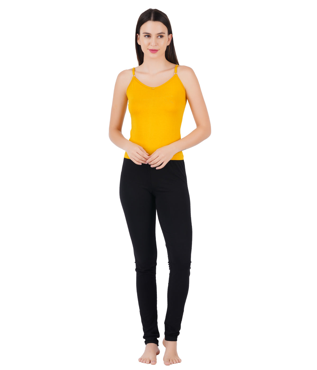 Womens Adjustable Strap Colour Camisole Petals (2 PCs Pack)-Front alternative view