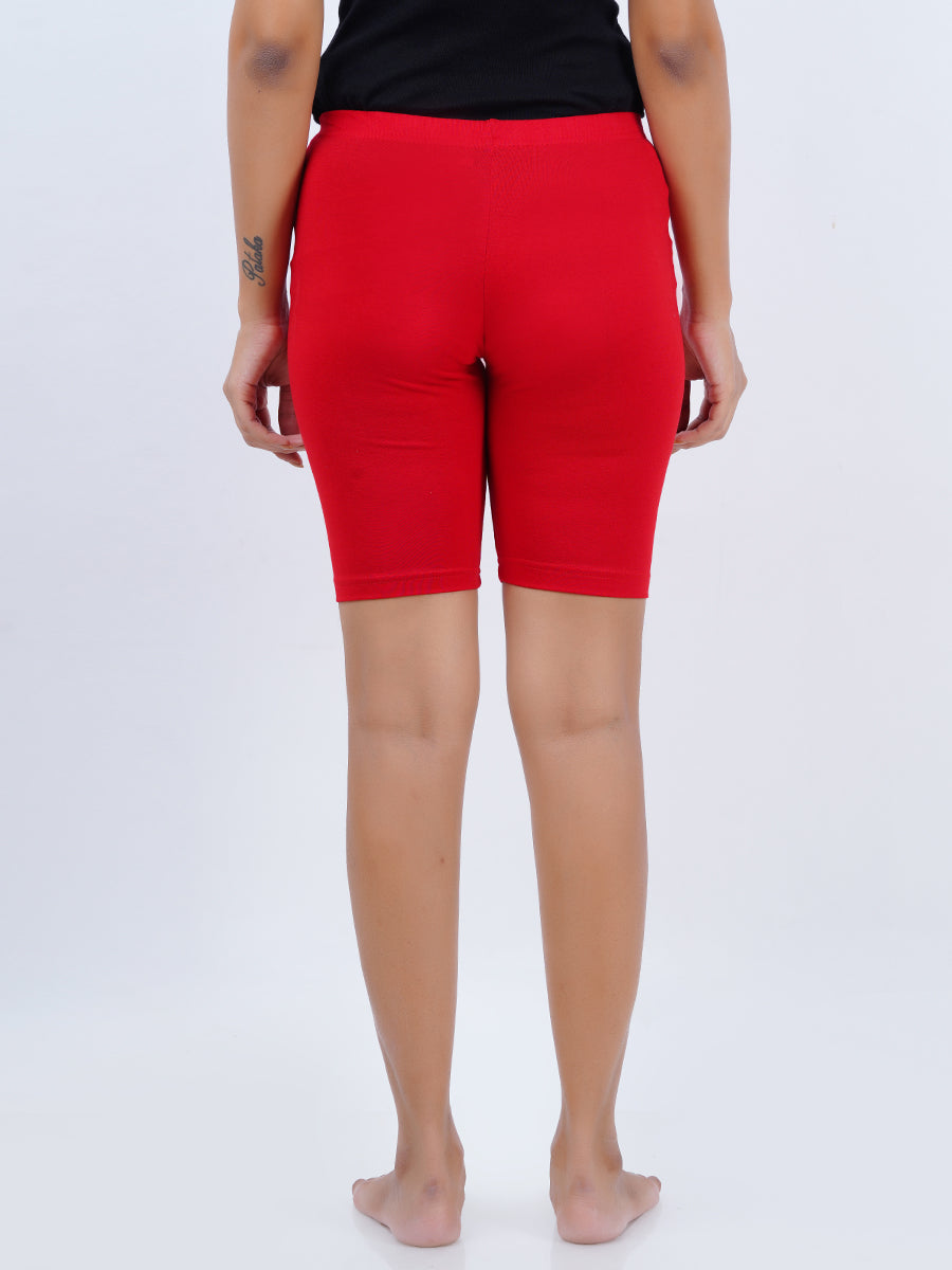 Womens Cotton Colour Tights (2 PCs Pack)-Back view