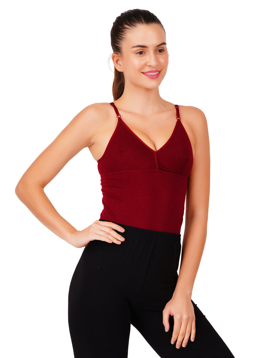 Extra Sportive Bra with Slip Design Camisole TeenCup Color (2PCs Pack)-Side view