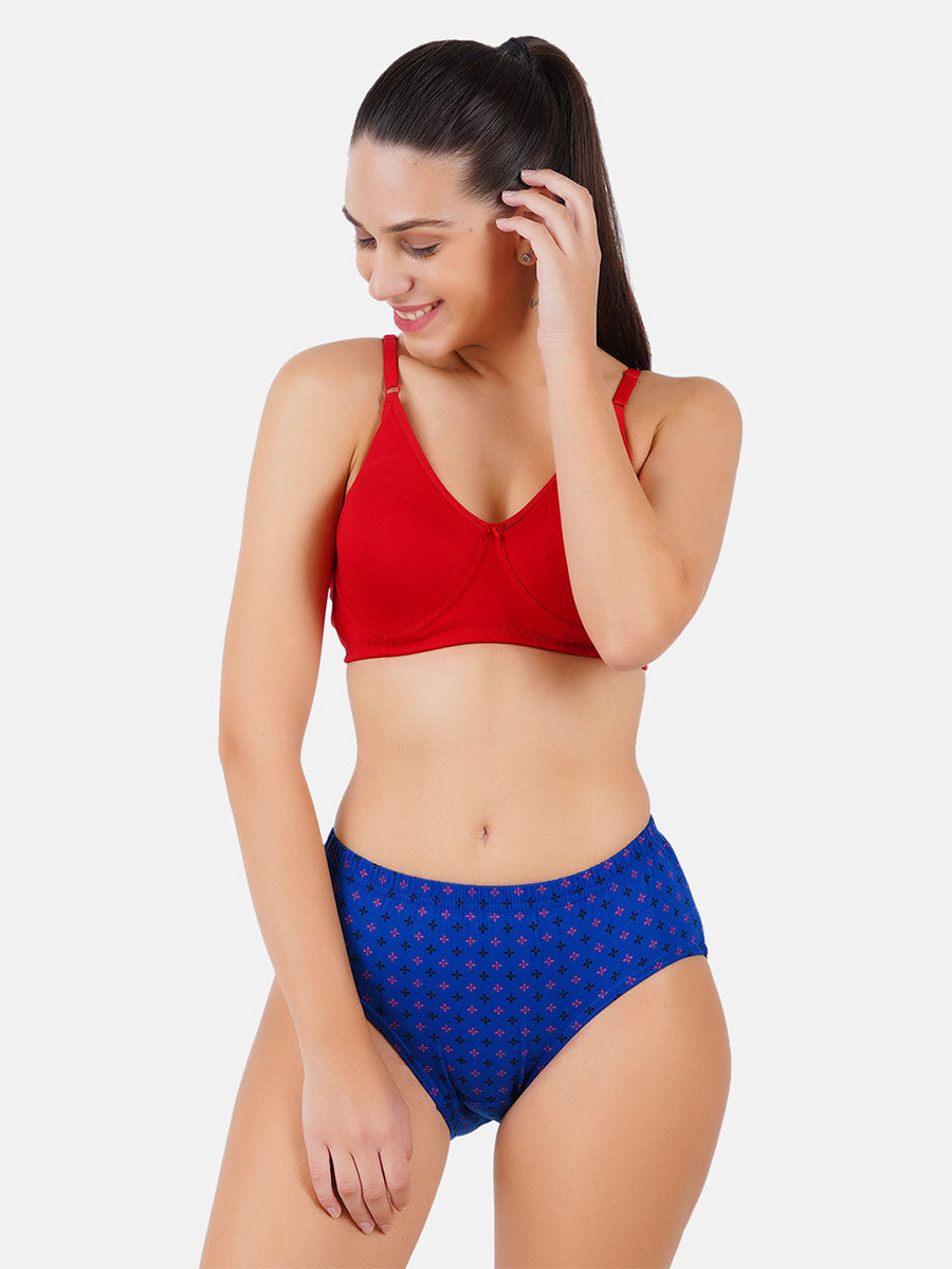 Womens Panties Elina Print Plus Size (3 Pcs Pack)-View four