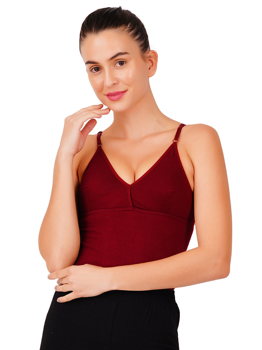 Extra Sportive Bra with Slip Design Camisole TeenCup Color (2PCs Pack)-Clos eview