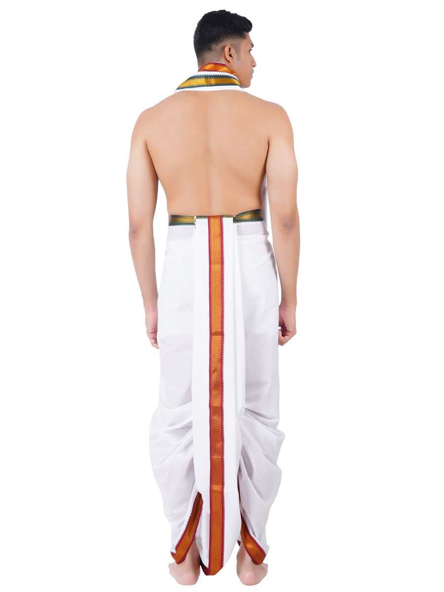 Mens Panchakacham Dhoti with Angavasthram Navarang Pet 5K (9+5)