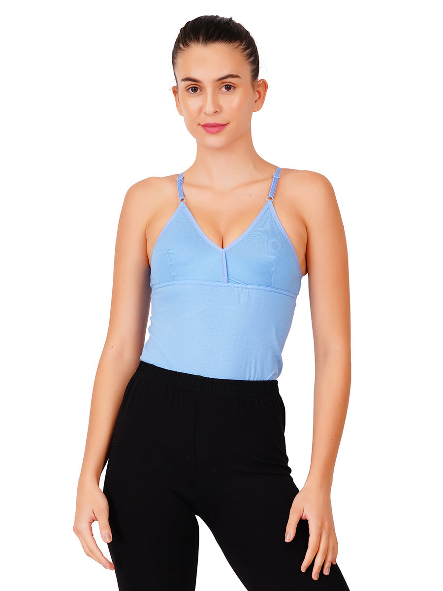 Women Extra Sportive Bra with Slip Design Assorted Camisole TeenCup (P