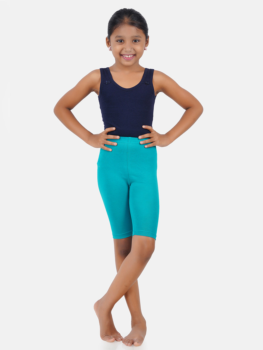 Girls Cotton with Elastane Mixed Colour Tights (2PCs Pack)-Front view
