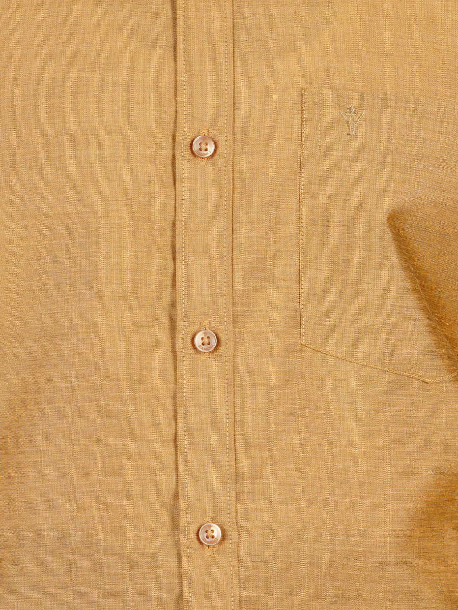 Mens Formal Shirt Full Sleeves Luxor Gold T29 TE1-Zoom view