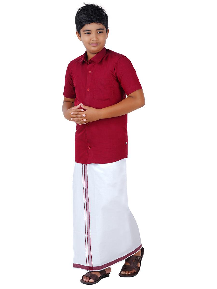 Boys Matching Dhoti & Shirt Combo G103 -  Ramraj Cotton