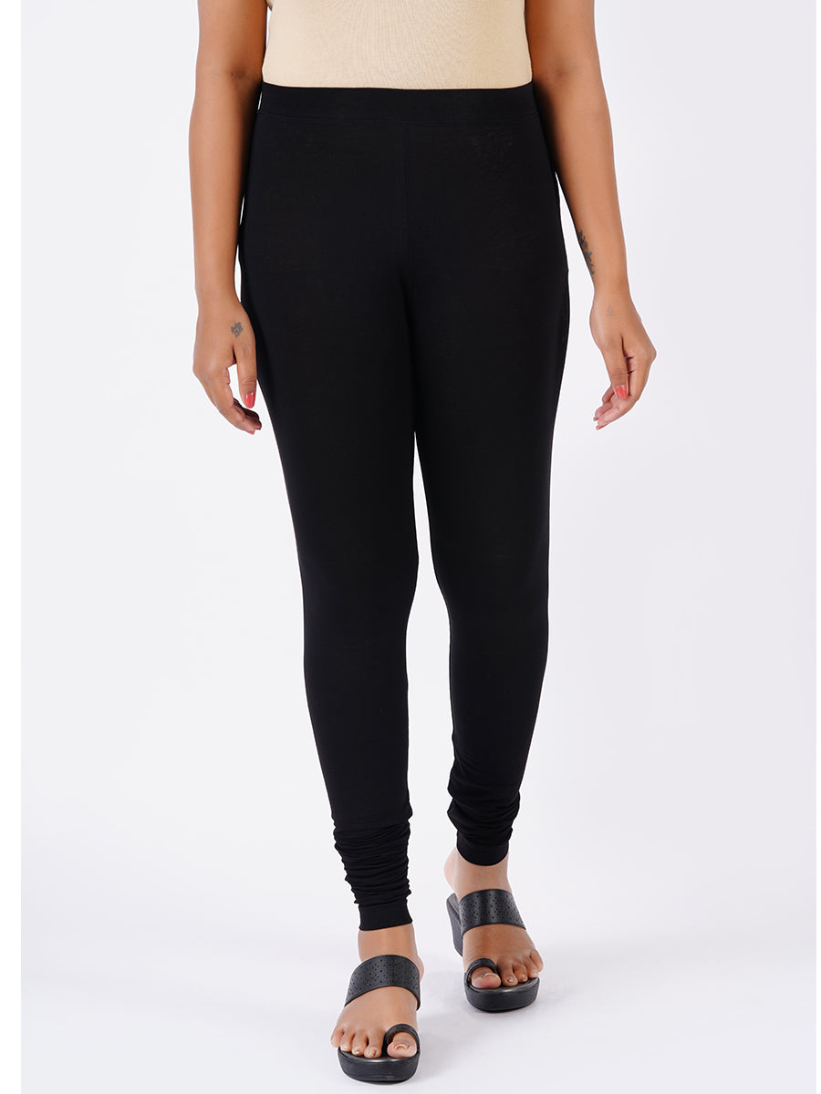 Buy Sarte Fashion Lycra Comfortable Churidar Leggings for Womens and Girls  - Black Online at Best Prices in India - JioMart.