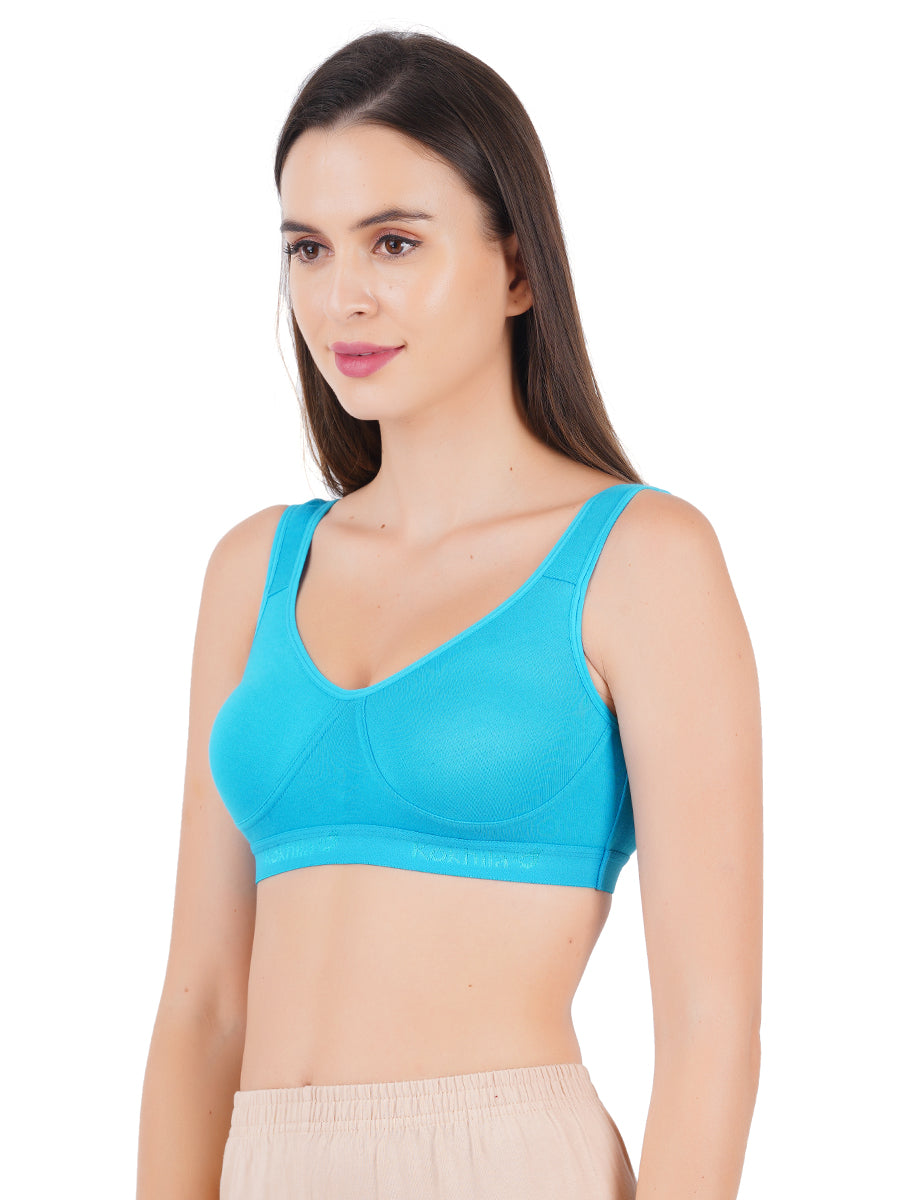 Womens Colour Brazier KB05 (2Pcs Pack)-Blue