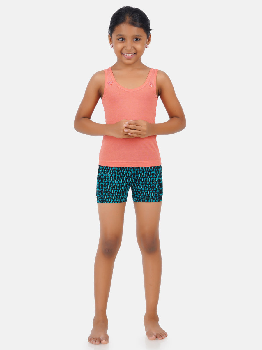 Girl's Printed Lutty Drawer (2 PCs Pack)-Full view