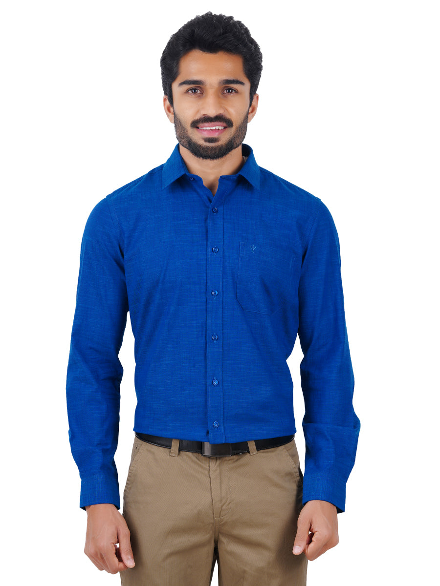 Silky Way Shirt for Men - Regular Fit - Royal Blue