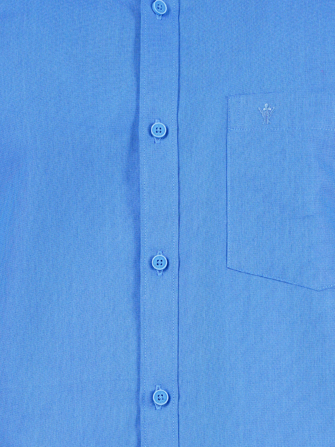 Mens Cotton Full Sleeves Shirt with 1/2'' Gold Jari Dhoti Combo-Zoom view