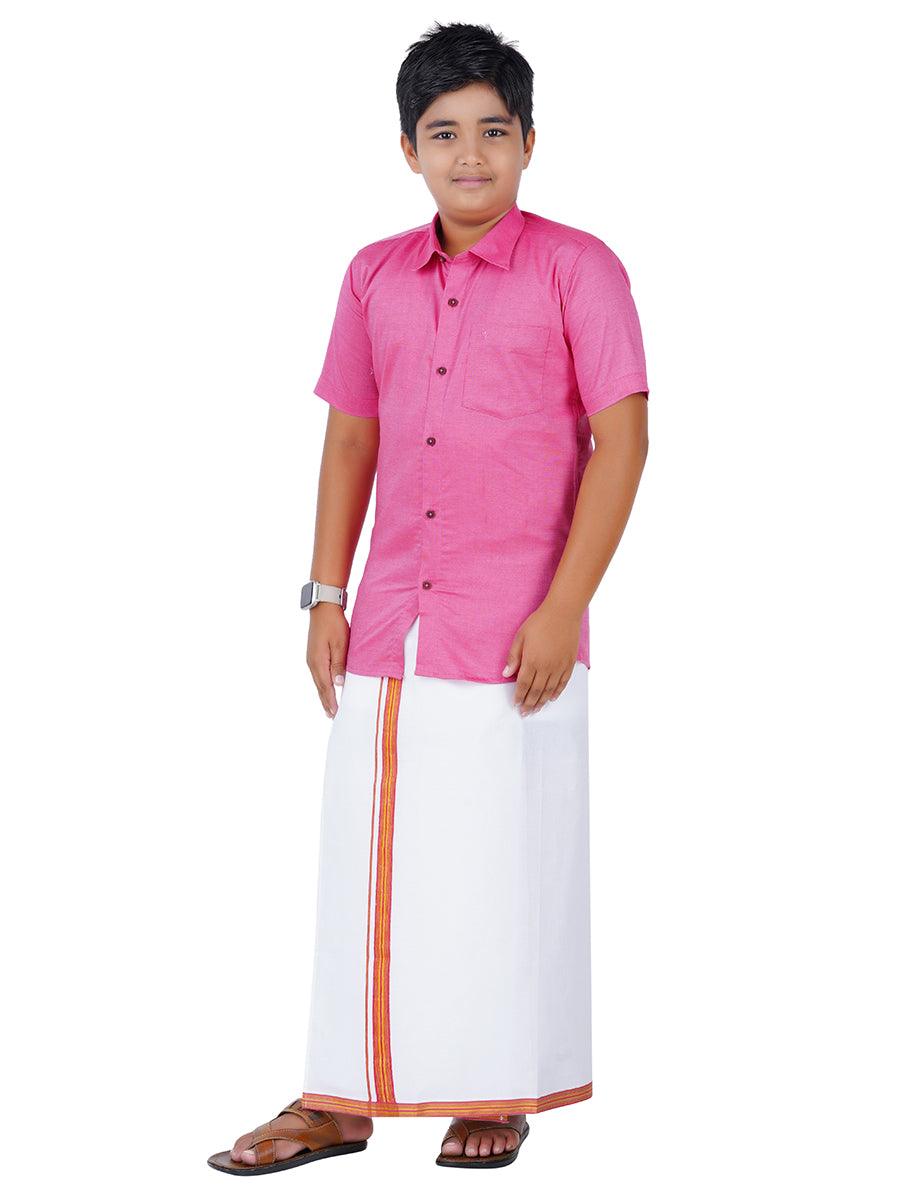 Boys Matching Dhoti & Shirt Combo GL4 -  Ramraj Cotton