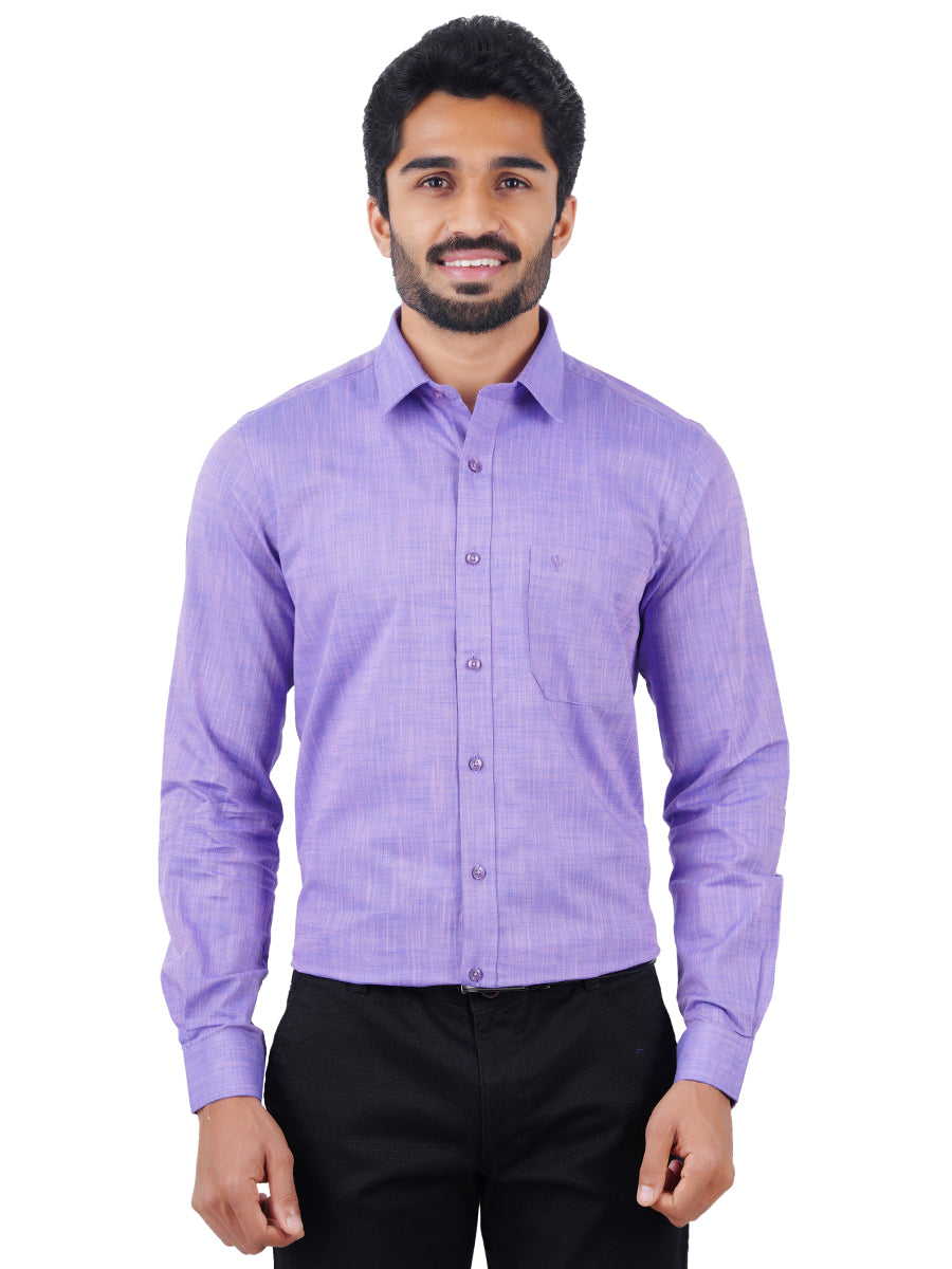Mens Formal Shirt Full Sleeves Violet CL2 GT11