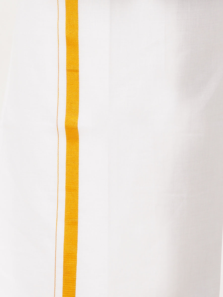 Boys Fantastic Kurta & White Dhoti Set Blue FS4-Zoom alrternative view