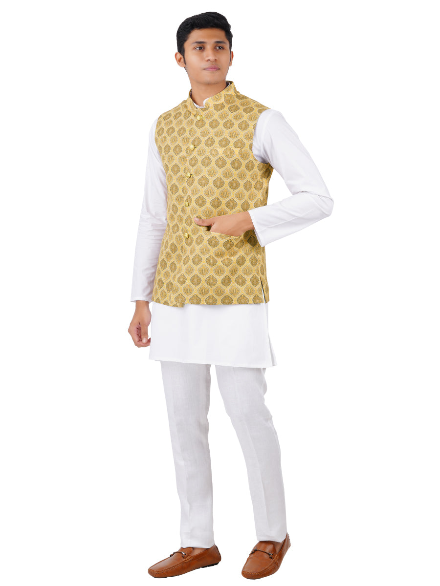 Mens Ethnic Jacket Sandal JB7-Side view