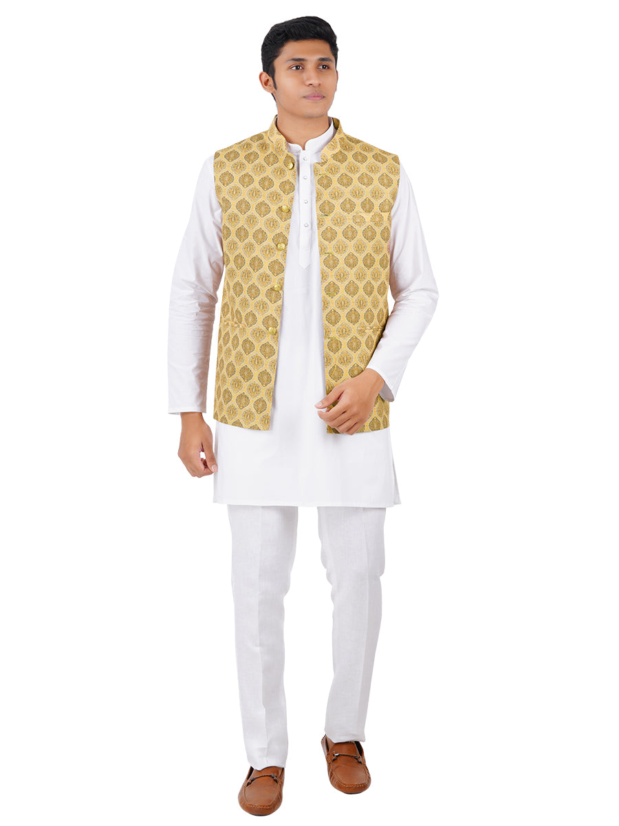 Mens Ethnic Jacket Sandal JB7-Front view