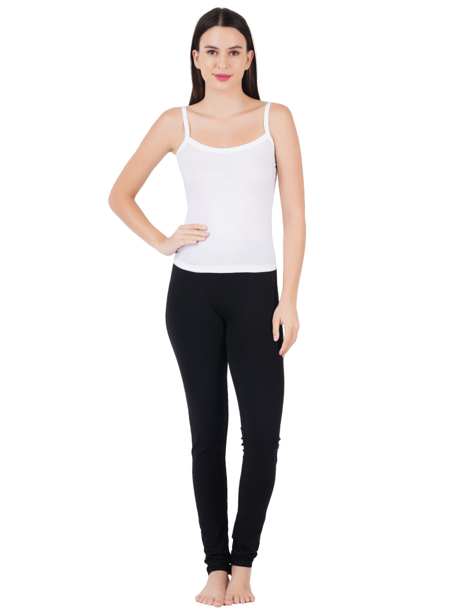 Womens White Camisole Cheers (2 PCs Pack)-Full view