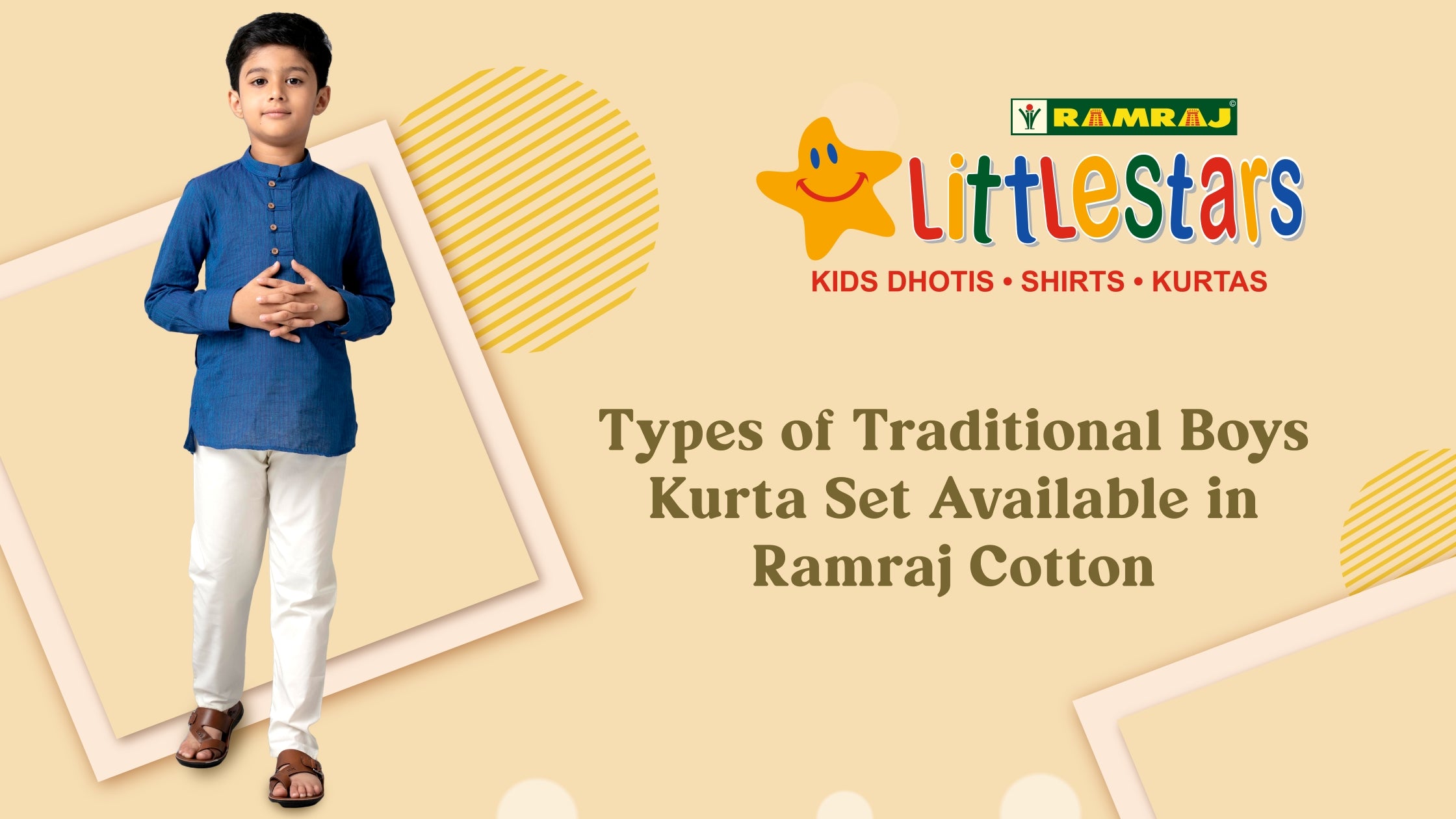 Unveiling Ramraj Cotton's Range of Kids Matching Cotton Kurta & Dhoti Sets