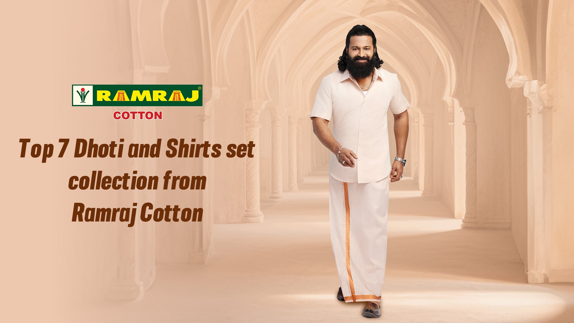 Top 7 dhoti and shirt set collection from Ramraj cotton