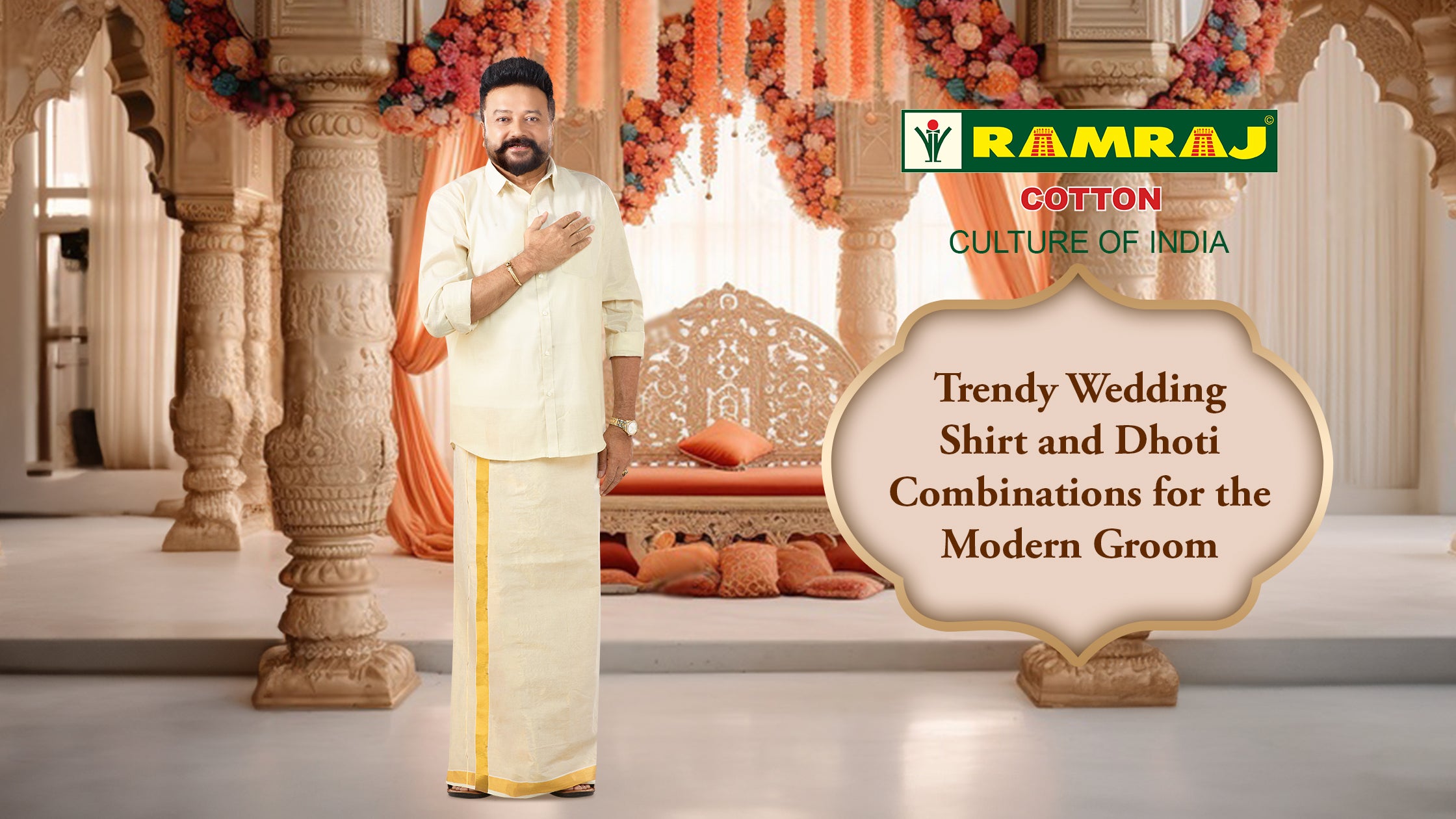 7 Trendy Wedding Shirt and Dhoti Combinations for the Modern Groom