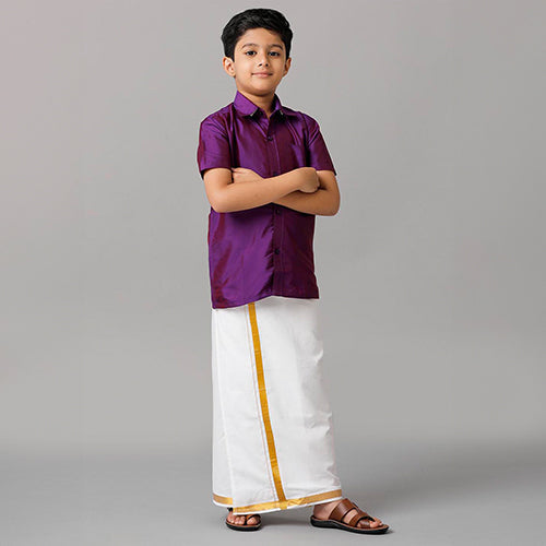 Boys Dhoti Shirt Sets