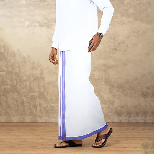 Colour Border Readymade Dhotis
