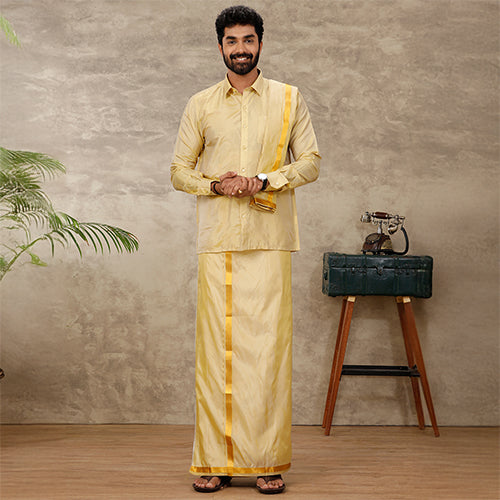 Art Silk Dhoti & Shirt Sets