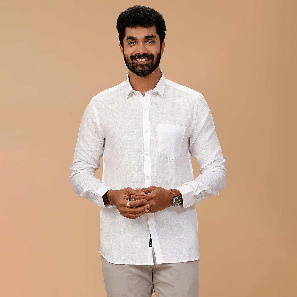 Pure Linen Self Design