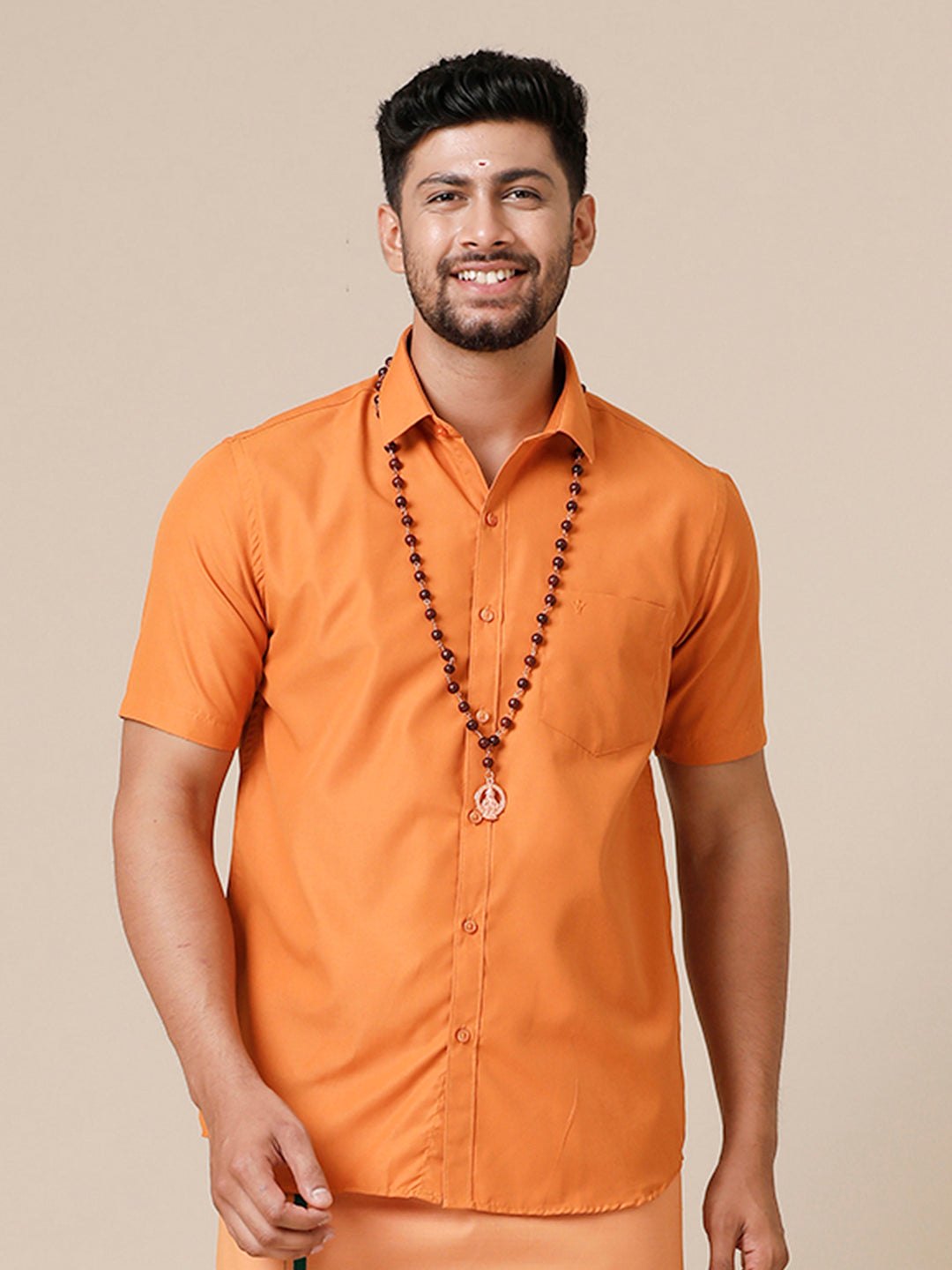 Men Cotton Rich Shirt Devotional Culture Club Kaavi