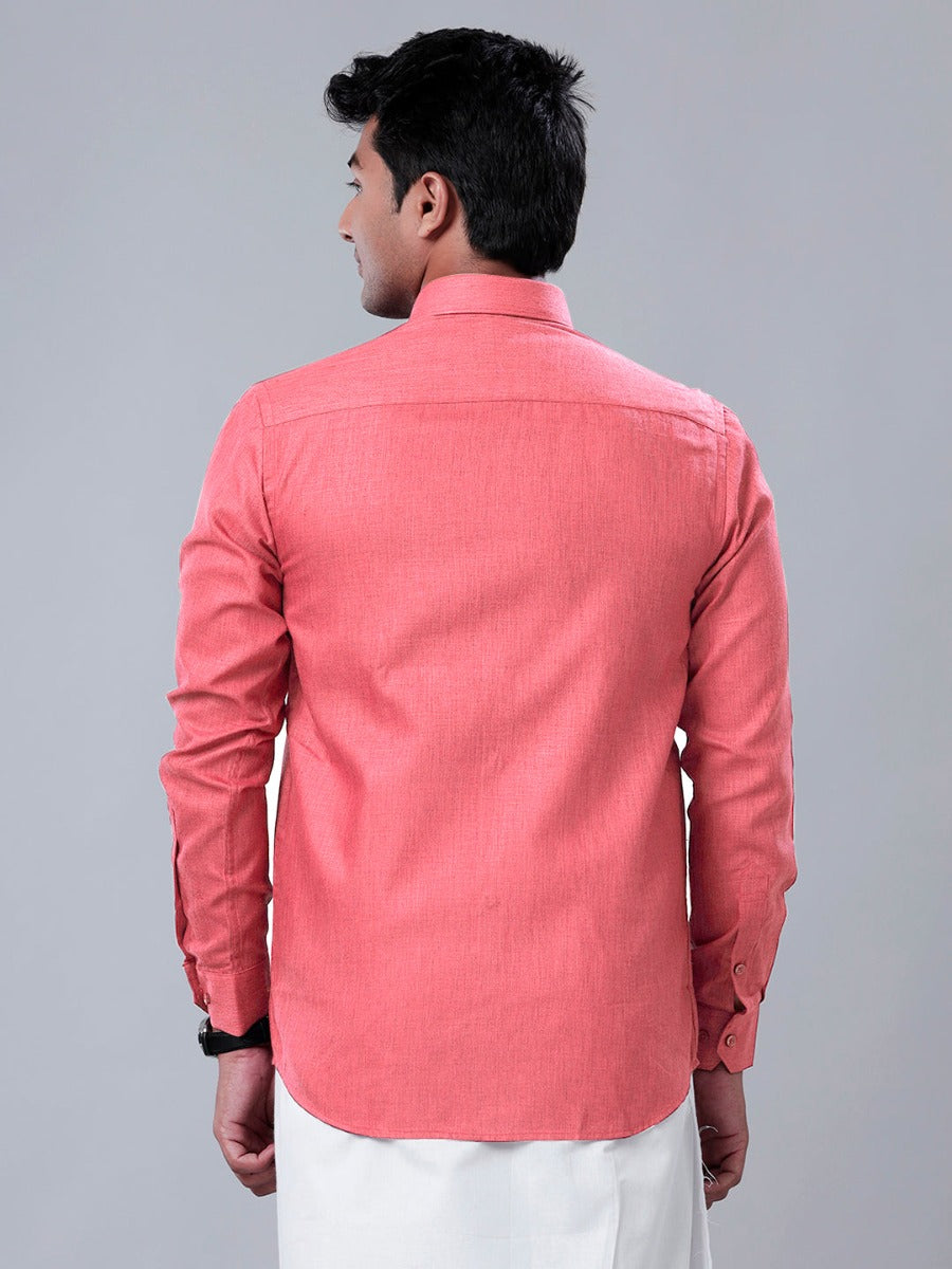 Men Cotton Rich Shirt Pink T26 TB3