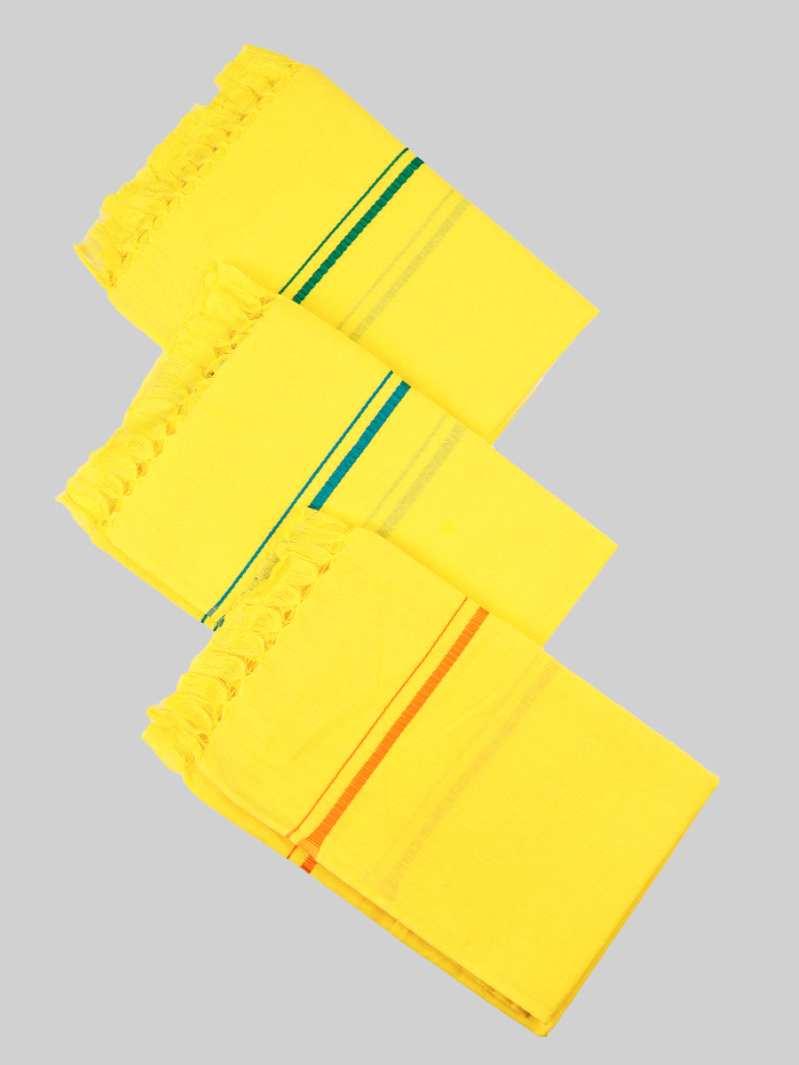 Devotional Towel Yellow Hariharan (Pack of 2)-Mix colour