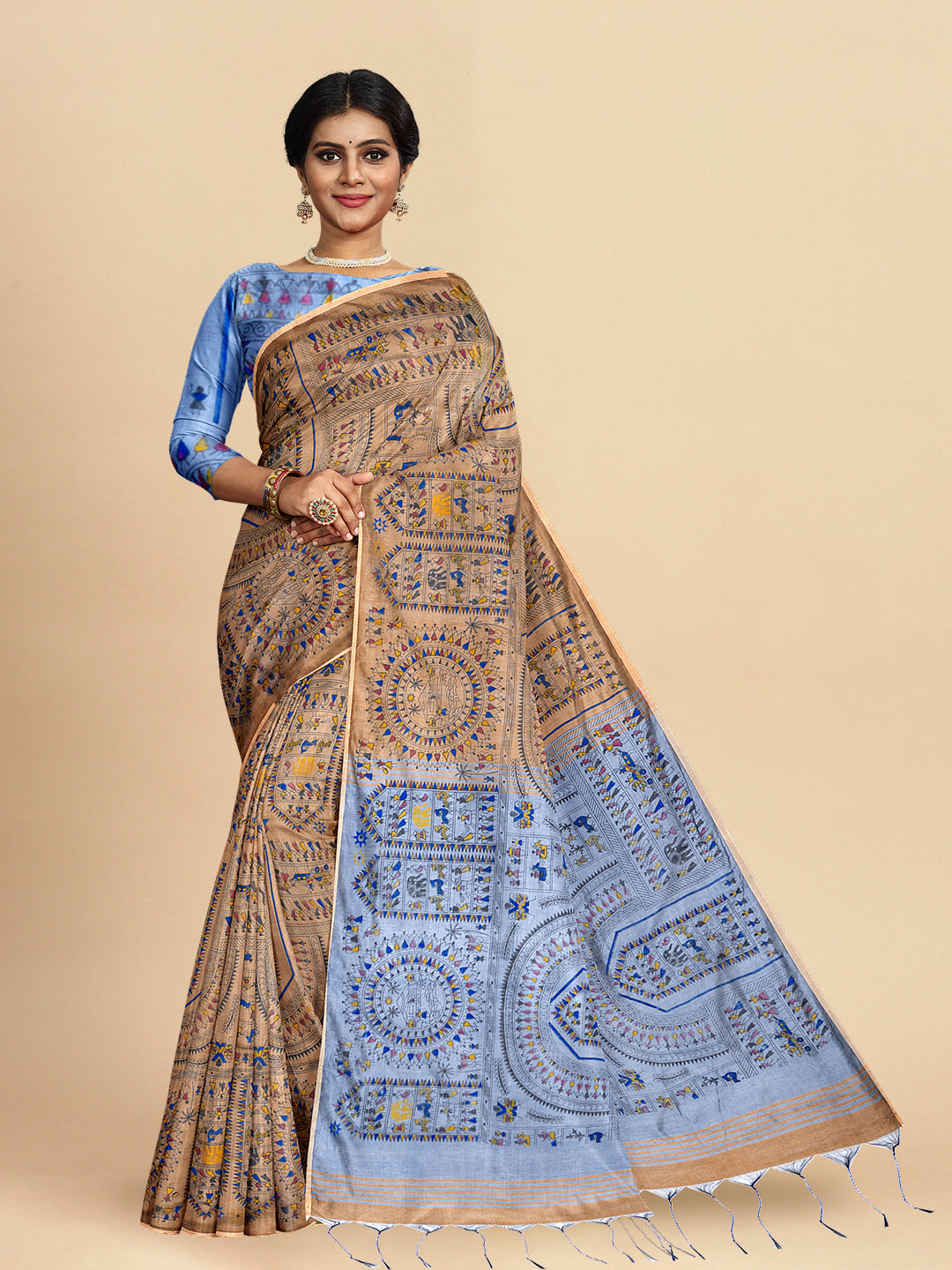 Womens Gorgeous Self Designed Pure Cotton Weaving Saree PCS51