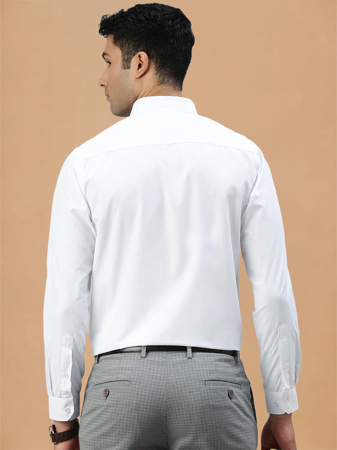 Cotton Rich Prestigious Fit White Shirt 2 Pcs Combo