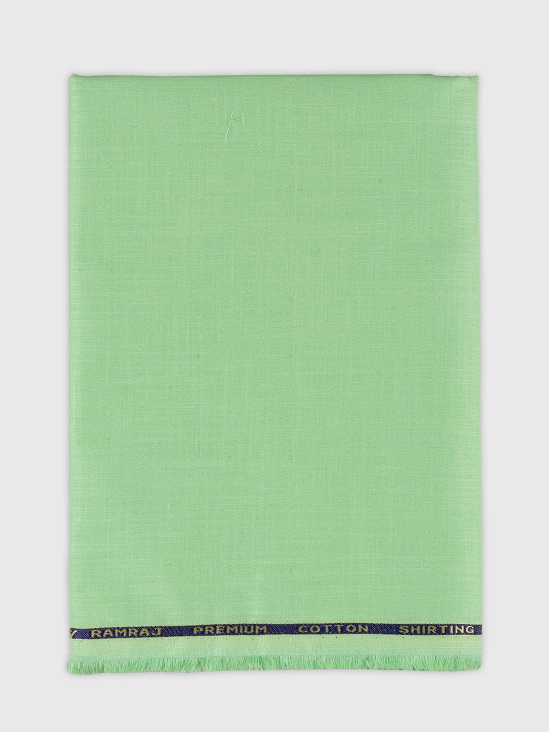 Men Cotton Rich Green Self Design Shirting Fabric Hi Tech